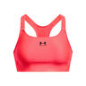 Heatgear High Sport-BH Damen-Koralle