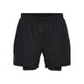 Dallas 2in1 Shorts Herren-Schwarz