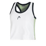 HEAD Bekleidung HEAD Play Crop Tank-Top Damen-Weiß,Dunkelblau