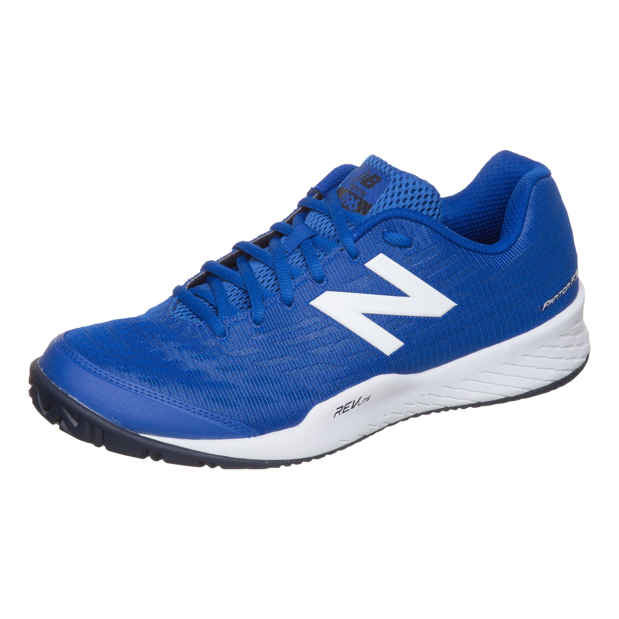 896 V3 Allcourtschuh Herren Blau Wei