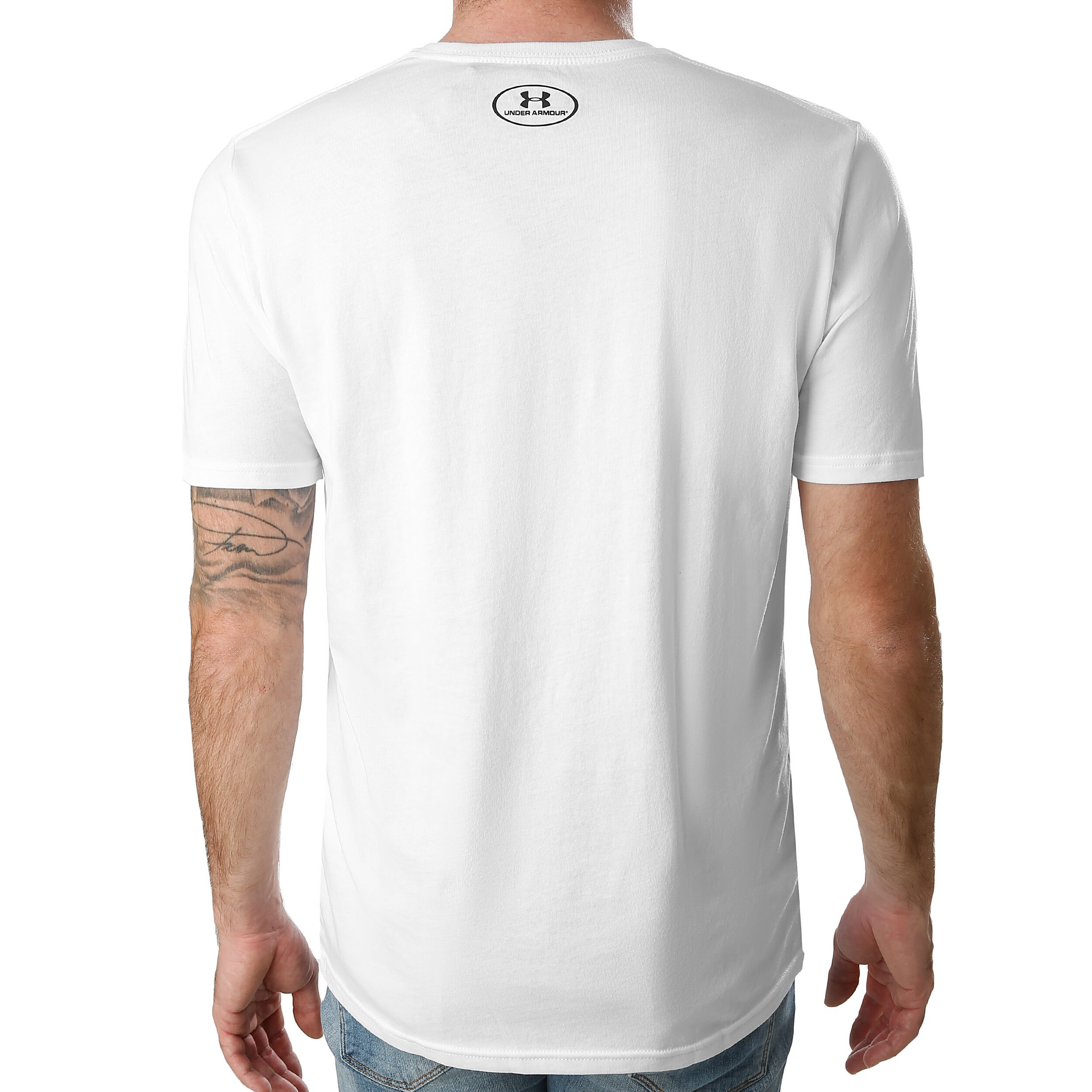 Under armour white t shirts on sale