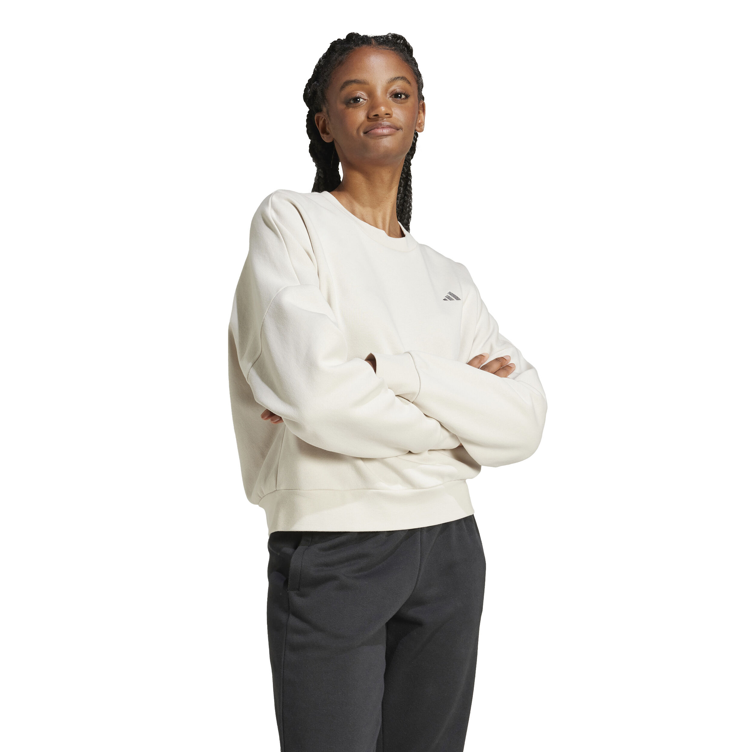 adidas Feel Cozy Sweatshirt Damen Creme online kaufen Tennis Point DE