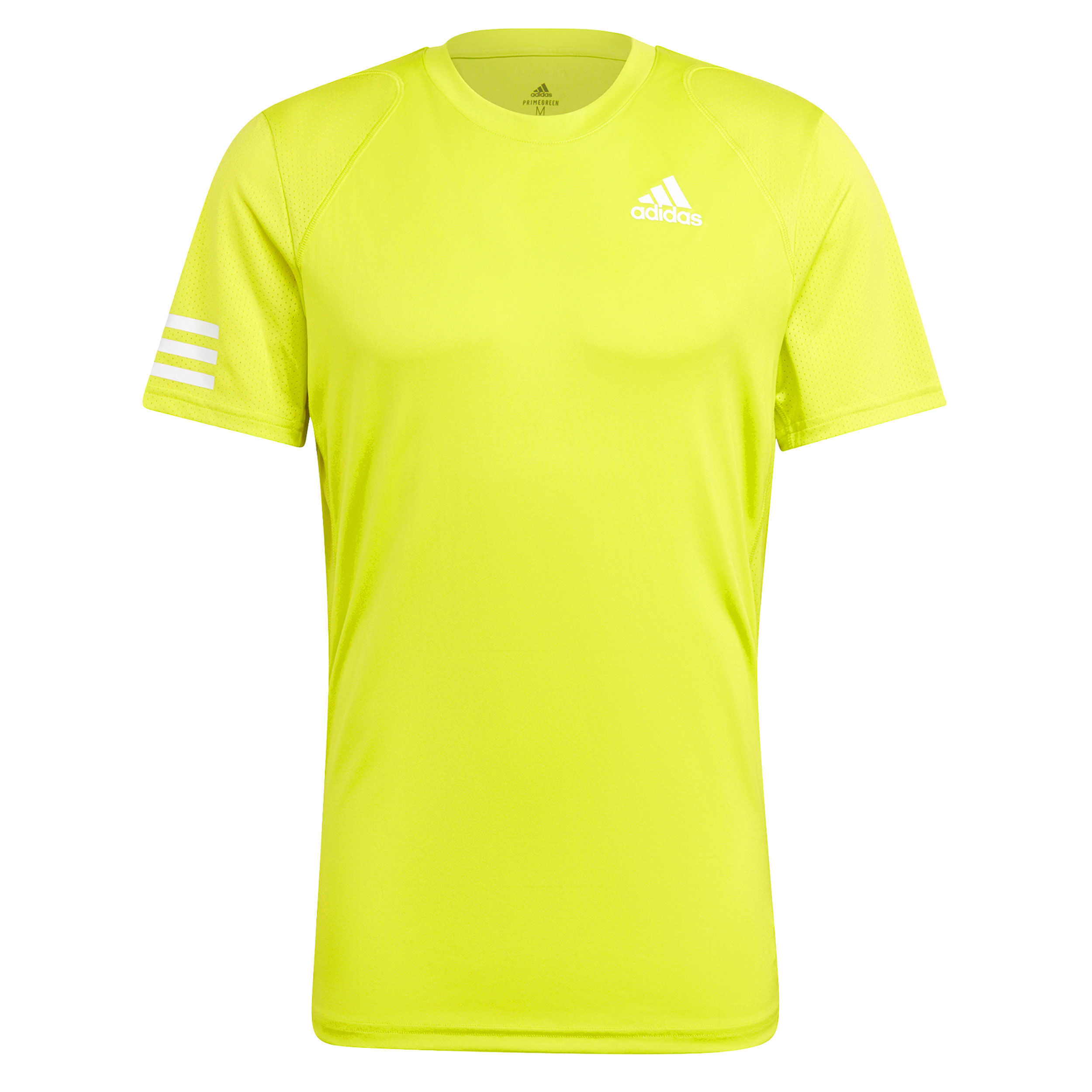 Club 3 Stripes T Shirt Herren Neongelb