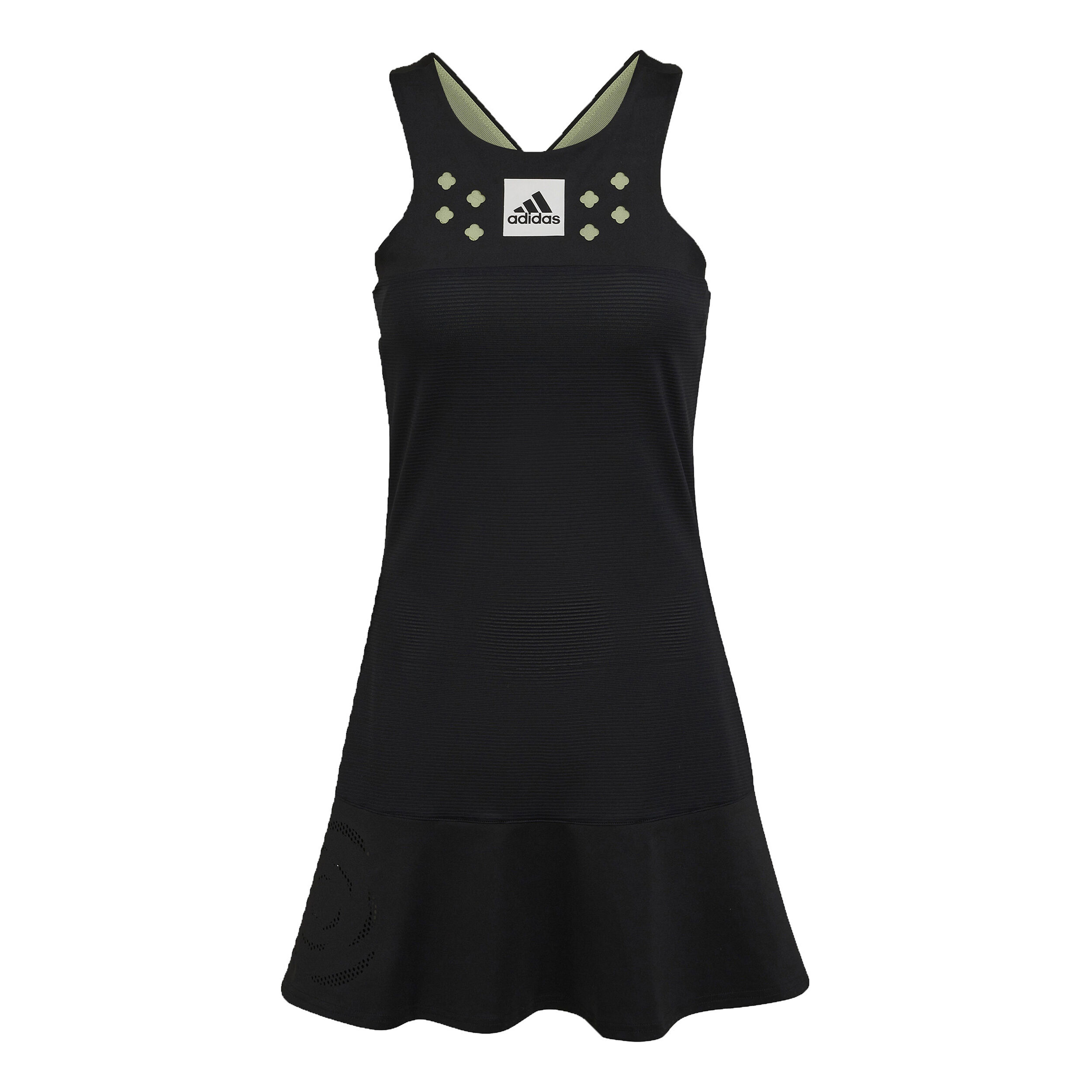 Paris Tapered Y Kleid Damen Schwarz Grun