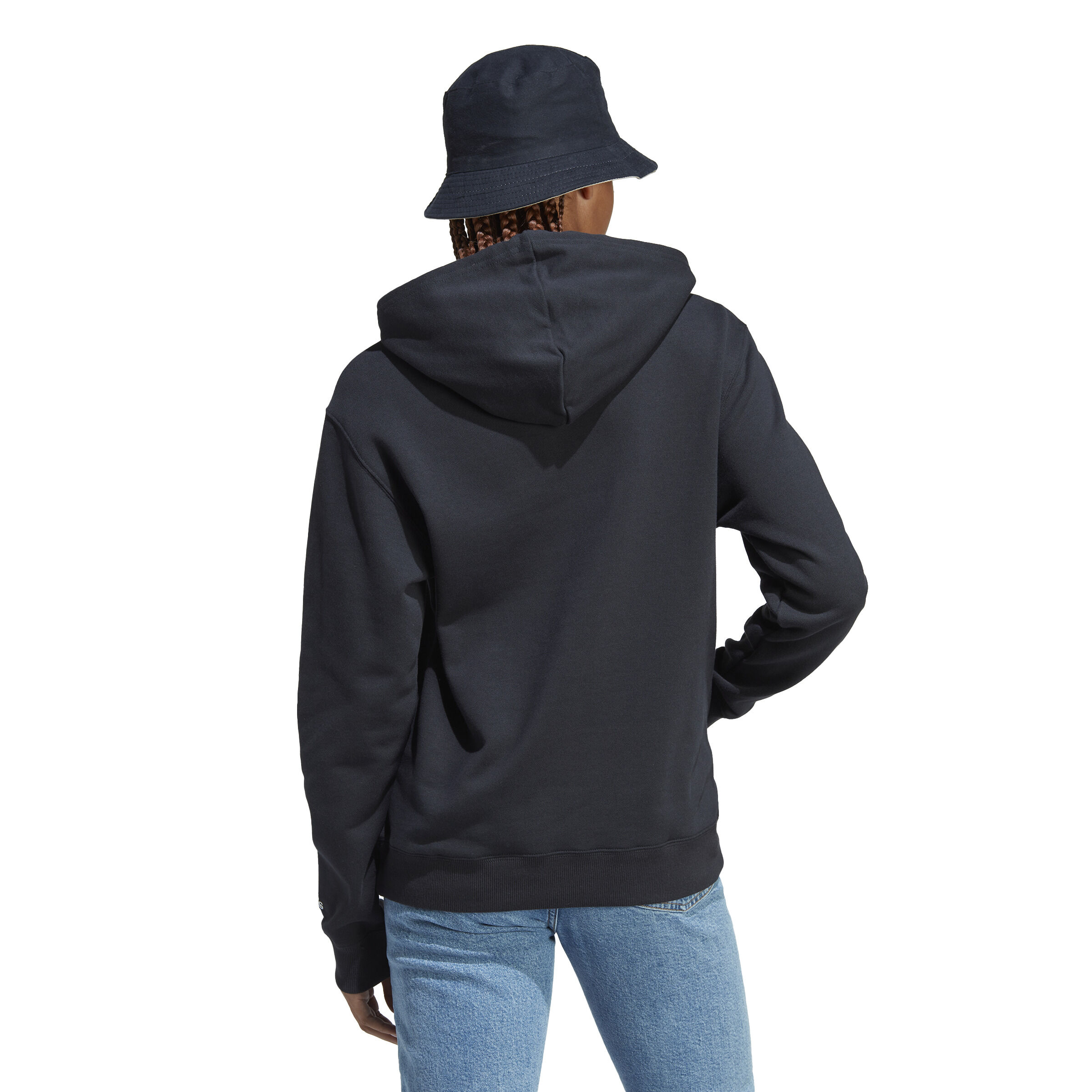 Adidas men's essential linear logo pullover hoodie outlet