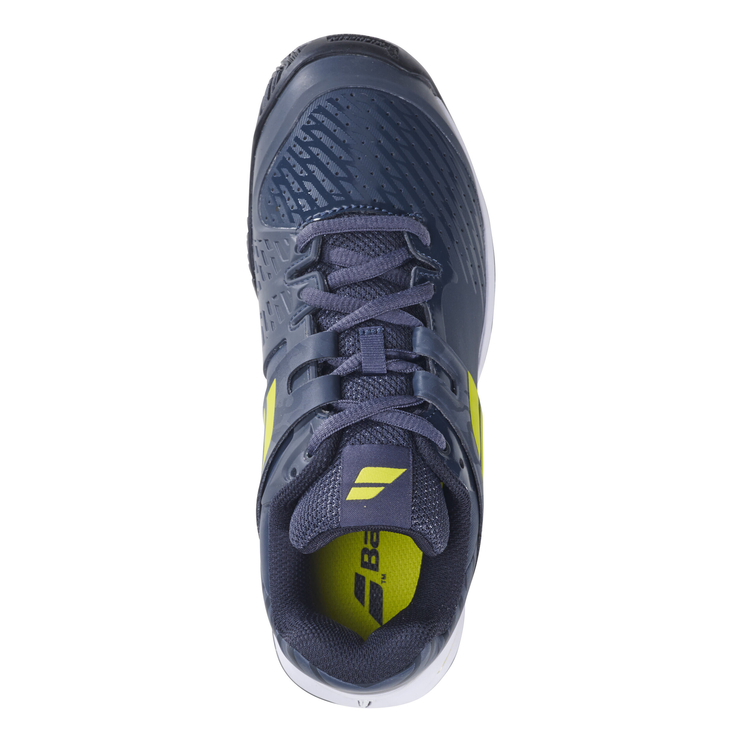Babolat Propulse Sandplatzschuh Kinder Dunkelblau Neongrun online kaufen Tennis Point DE
