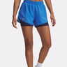 Fly By 2in1 Laufshorts Damen-Blau,Dunkelblau