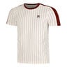 Stripes Jascha 2 T-Shirt Herren-Weiß,Dunkelrot