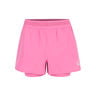 Rematch 2in1 Shorts Damen - pink, wei&szlig;