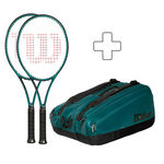 Wilson 2x Blade 100 V9 plus Schlägertasche