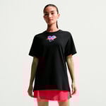 Nike T-Shirt Nike Dri-Fit Slam Oversize T-Shirt Damen-schwarz