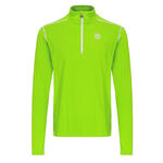BIDI BADU Bekleidung BIDI BADU Zac Tech Half Zip Longsleeve Herren-Neongrün,Weiß