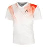 Topspin T-Shirt Herren-Wei&szlig;,Rot