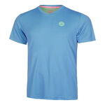 BIDI BADU Bekleidung BIDI BADU Crew Inside Out V-Neck T-Shirt Herren-Blau,Neongrün