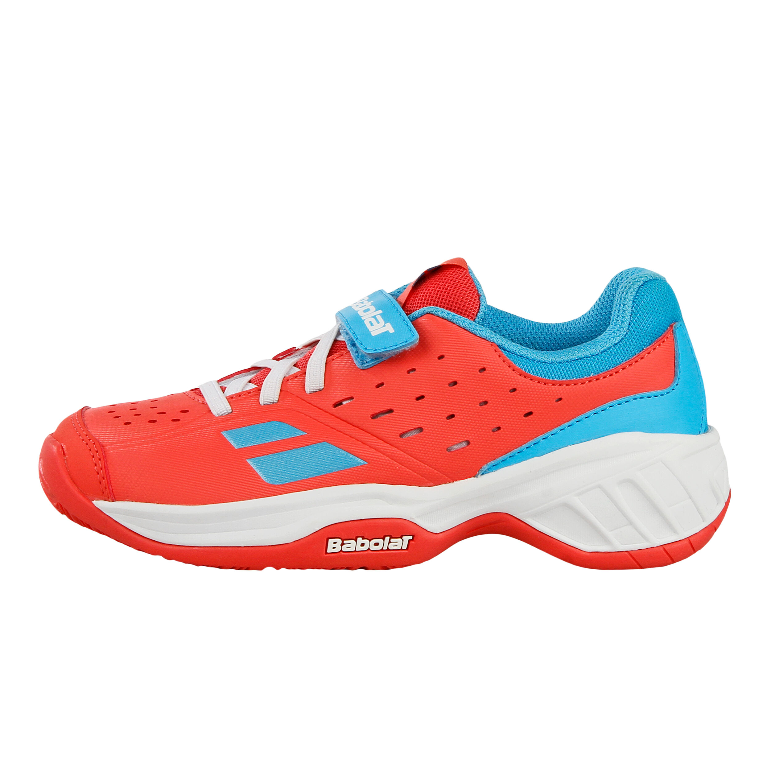 Babolat Unisex's Pulsion Allcourtschuh Kinder-Orange Hellblau Tennis Shoes 