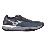 Mizuno Tennisschuhe Mizuno Wave Enforce Court Sandplatzschuh Herren-Grau,Wei&szlig;