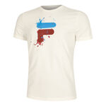 Fila Bekleidung Fila Nevio T-Shirt Herren-Creme,Blau