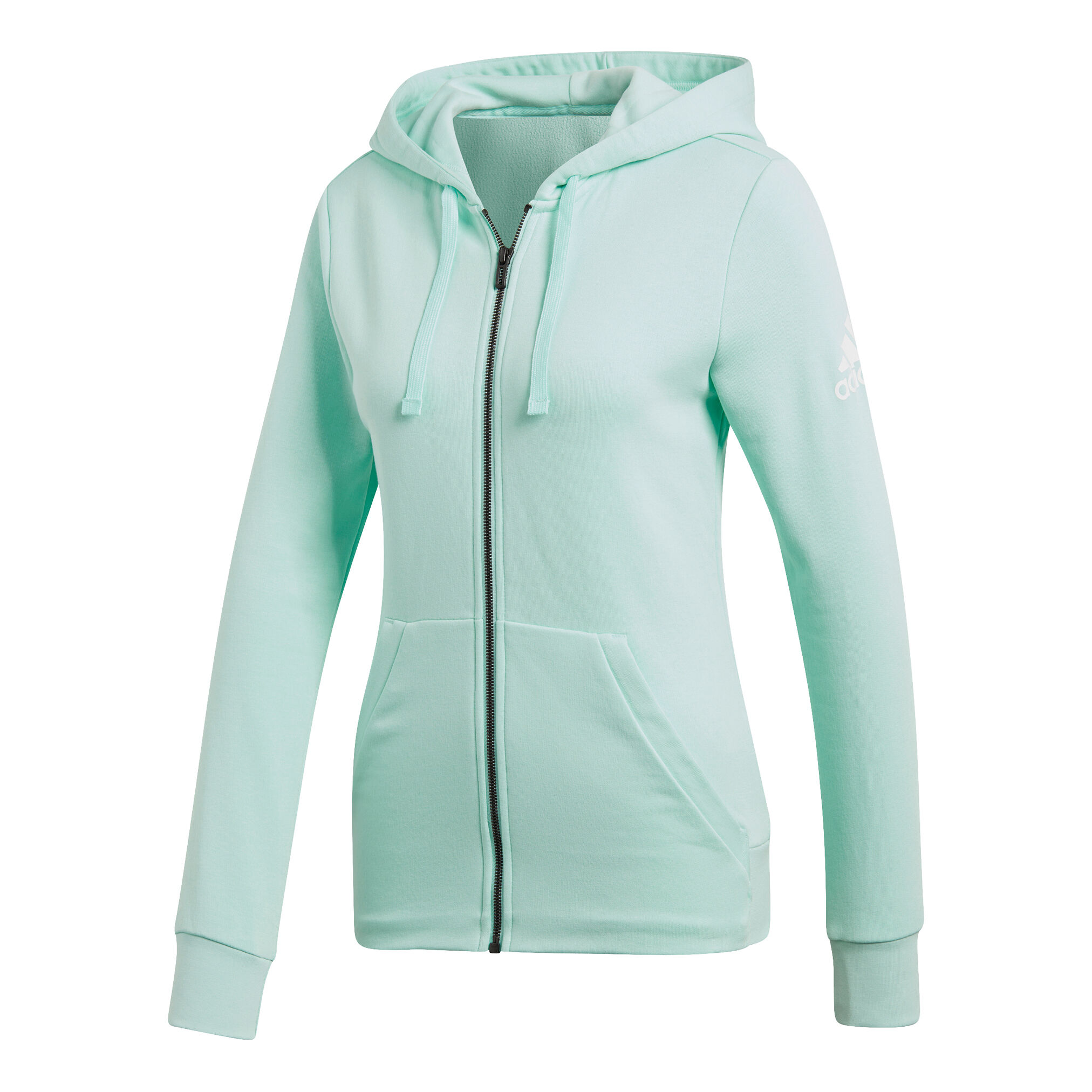 adidas Essentials Solid Full Zip Sweatjacke Damen Mint adidas Essentials Solid Full Zip Sweatjacke Damen Mint