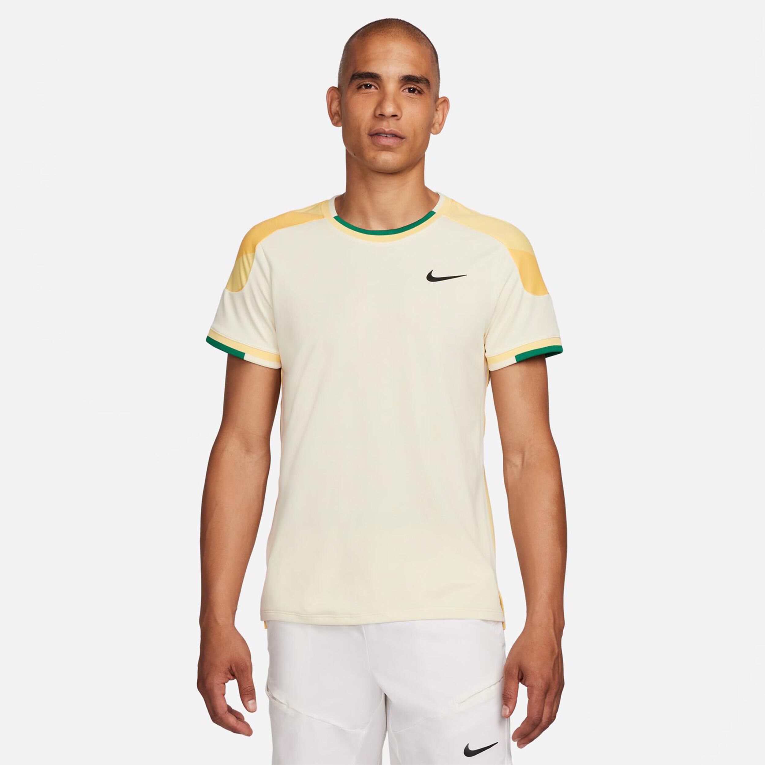 Court Dri Fit Slam T Shirt Herren Creme Mehrfarbig