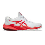 ASICS Tennisschuhe ASICS Court FF 3 Novak Sandplatzschuh Herren-Weiß,Koralle