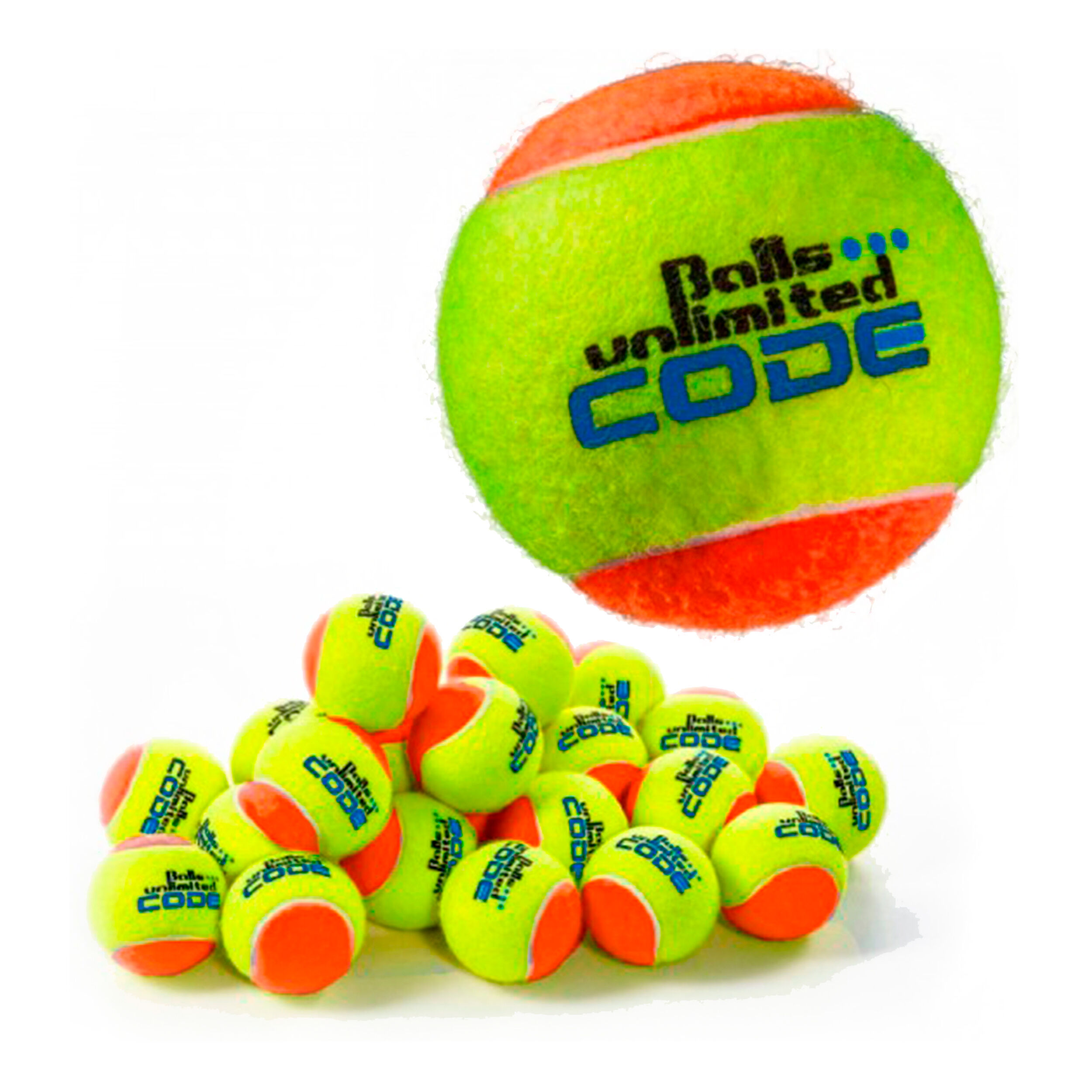 Balls Unlimited Balleimer Code Blue für 60 Bälle Tennis Balleimer Blau NEU