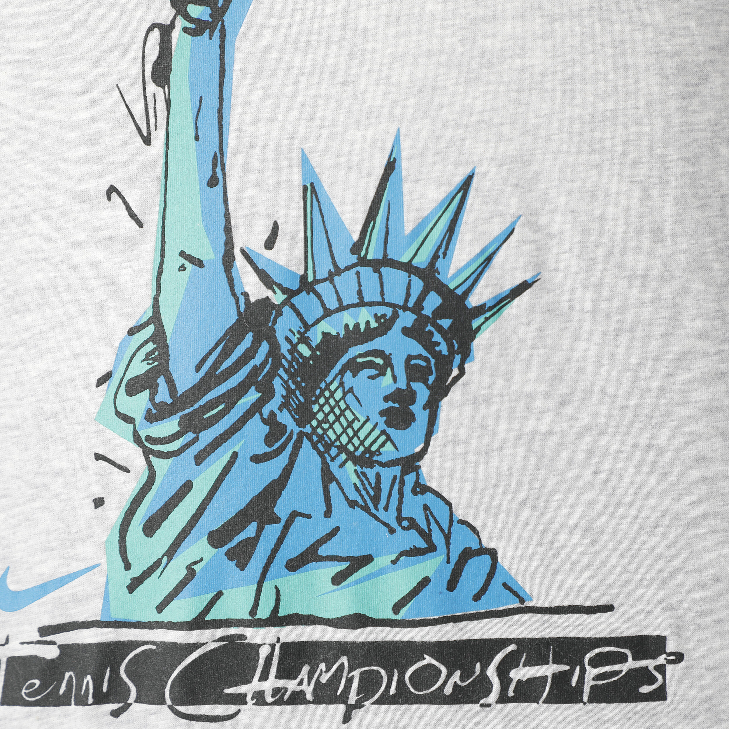 Dri Fit NYC Liberty T Shirt Herren Grau Turkis