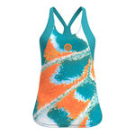 BIDI BADU Bekleidung BIDI BADU Melbourne 2025 Tank-Top Damen-Petrol,Orange