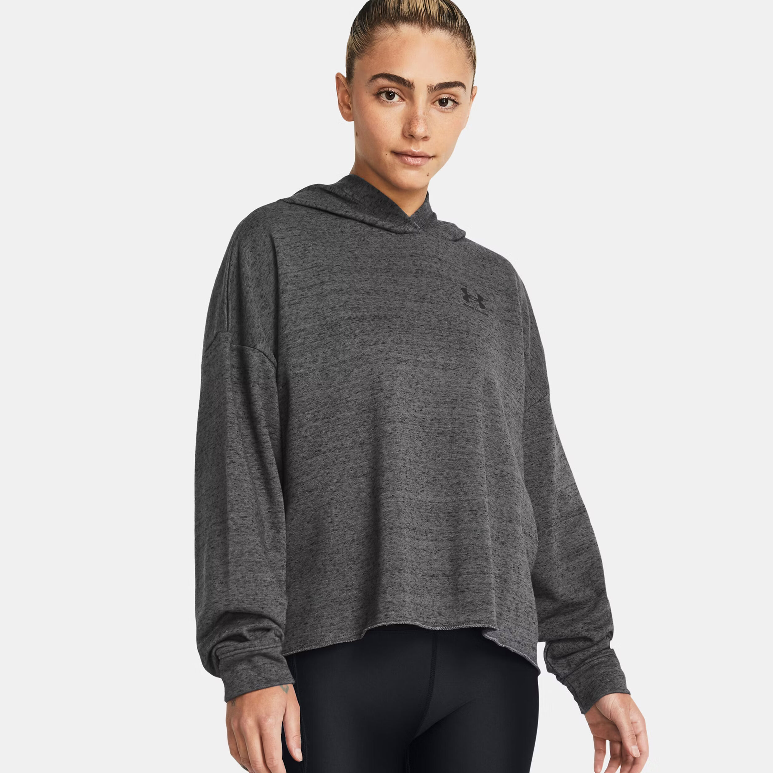 Under Armour Rival Terry OS Hoody Damen Dunkelgrau online kaufen Tennis Point DE