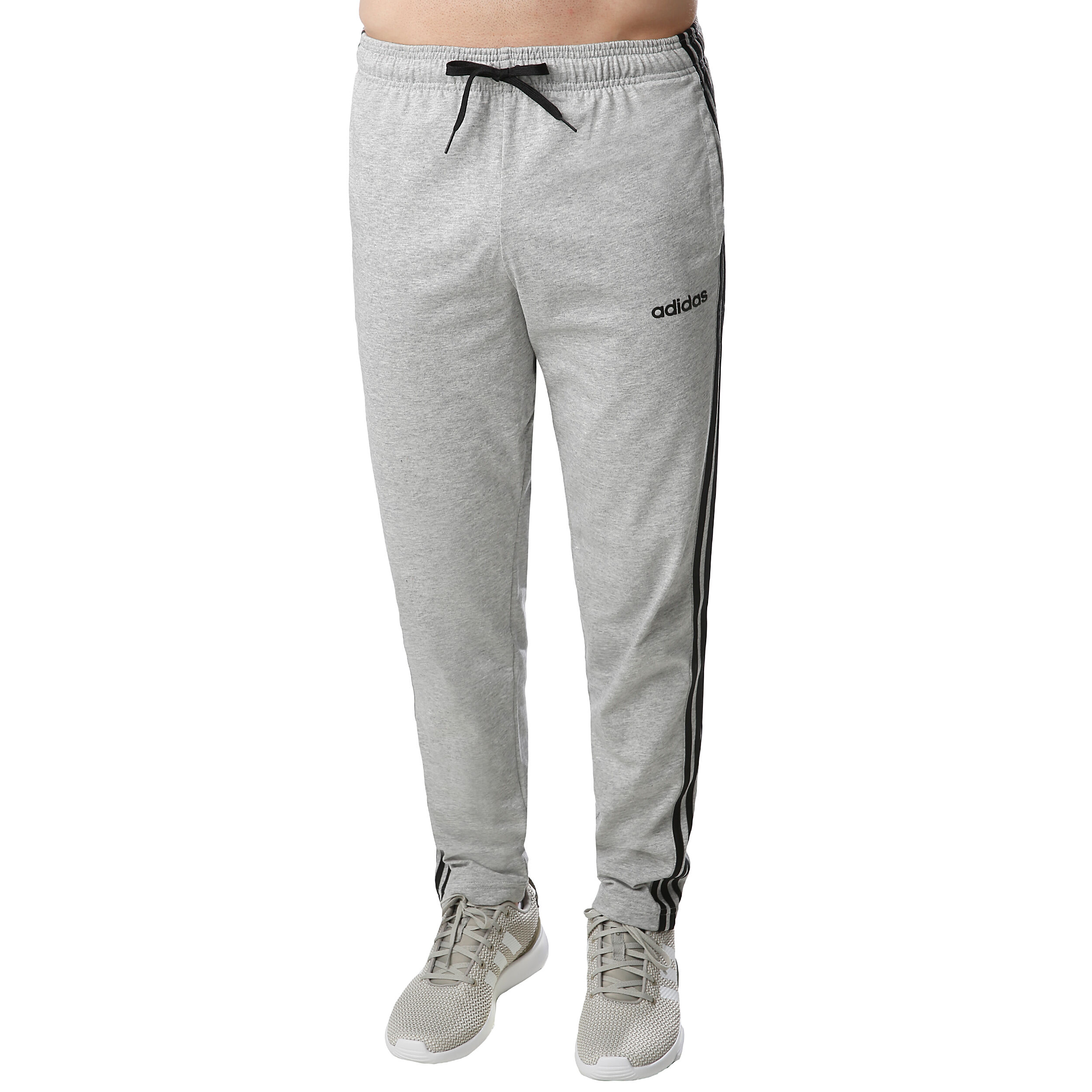 Neu Adidas Essentials 3 Stripes Trainingshose Damen grau Neu Adidas Essentials 3 Stripes Trainingshose Damen grau