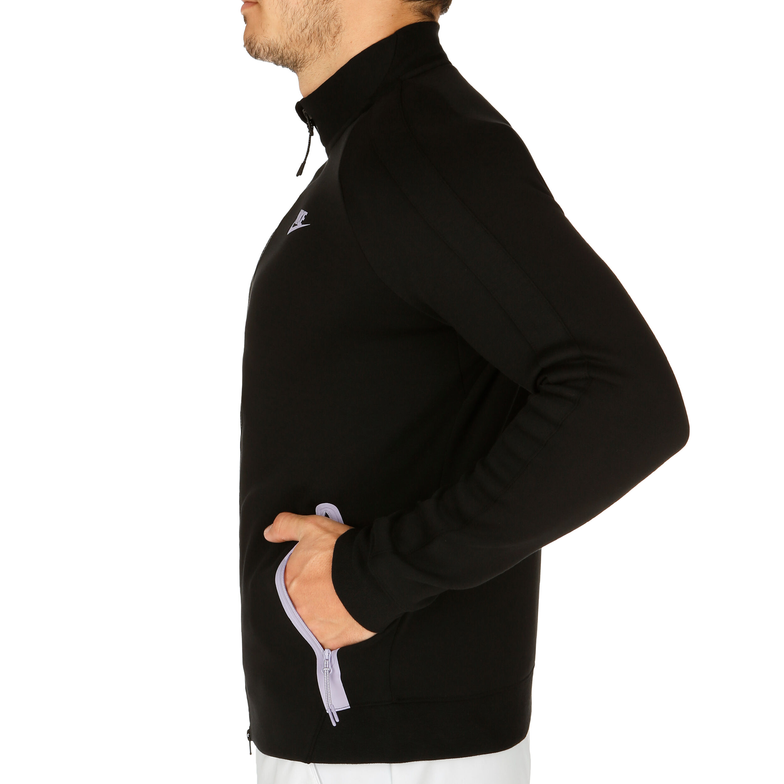 Roger Federer Premier Trainingsjacke Herren Schwarz Flieder