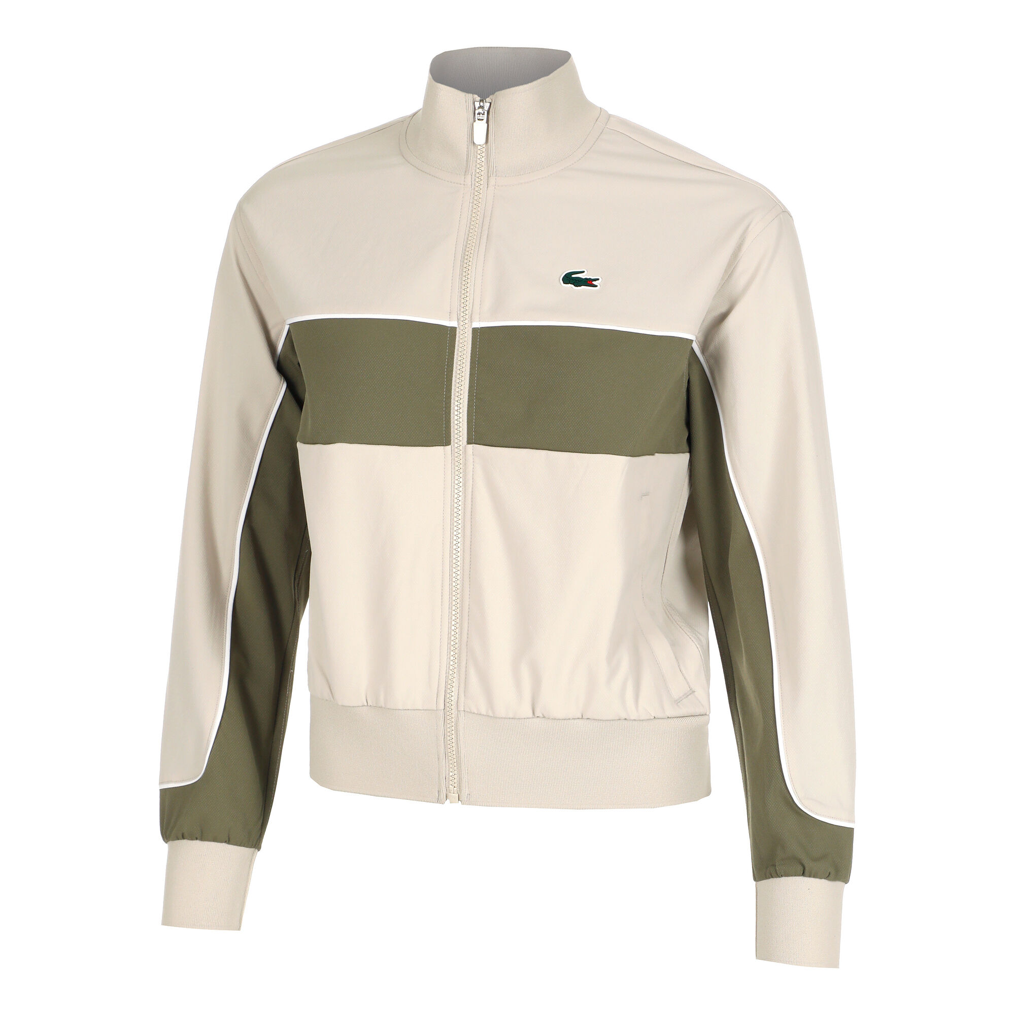 Lacoste Trainingsjacke Damen beige, oliv Tennis-Point