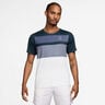 Court Dri-FIT Advantage Print T-Shirt Herren - blau, weiß