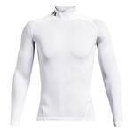 Under Armour Bekleidung Under Armour Heatgear Comp Mock Longsleeve Herren-Wei&szlig;