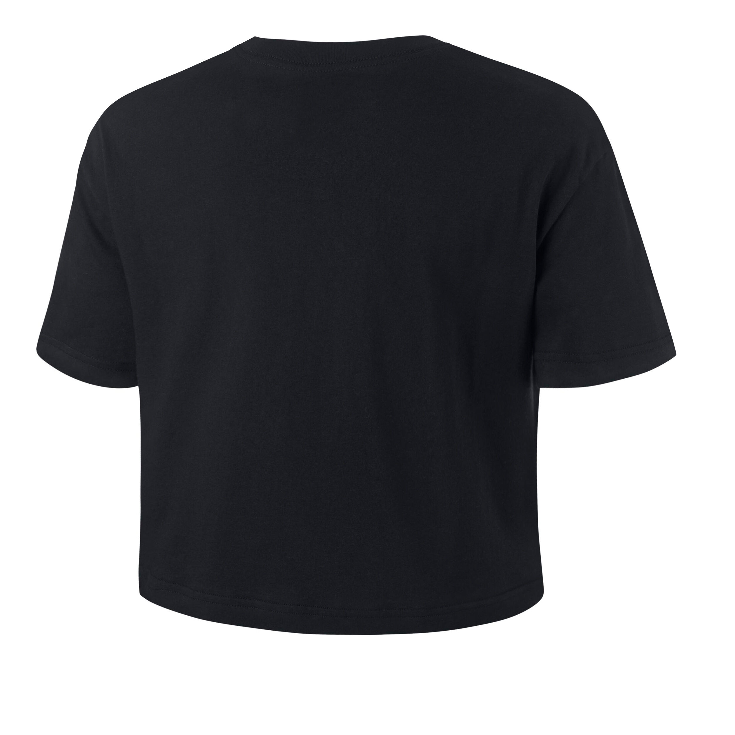 Sportswear Essential Crop T Shirt Damen Schwarz WeiB