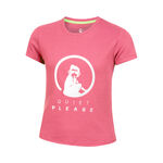 Quiet Please Bekleidung Quiet Please Baseline Logo T-Shirt Mädchen-Pink