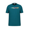Rainbow T-Shirt Kinder-Petrol