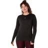 Road Seamless Laufshirt Damen-schwarz, grau