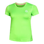 BIDI BADU Bekleidung BIDI BADU Eve Tech Roundneck T-Shirt Damen-Neongrün