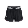 Tri Color Shorts Mädchen - schwarz, 