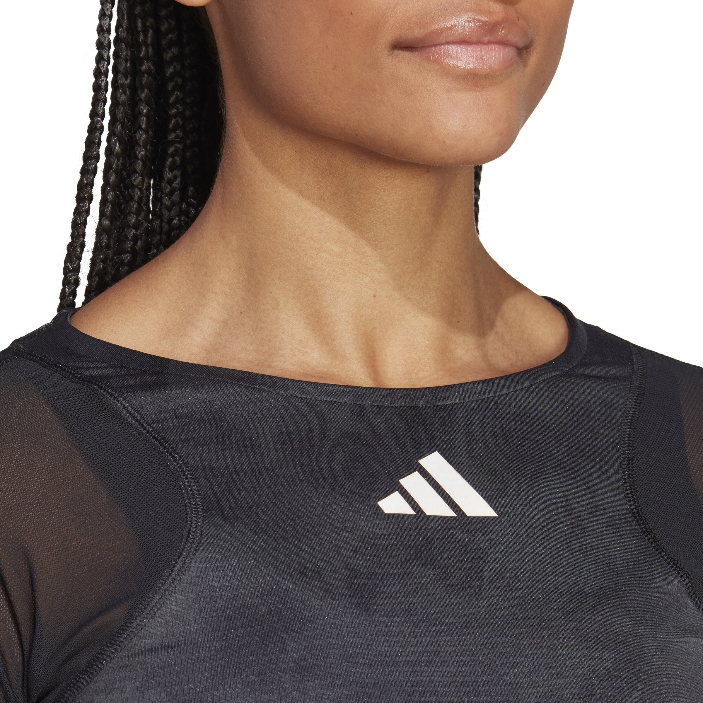 Black adidas long sleeve top womens deals