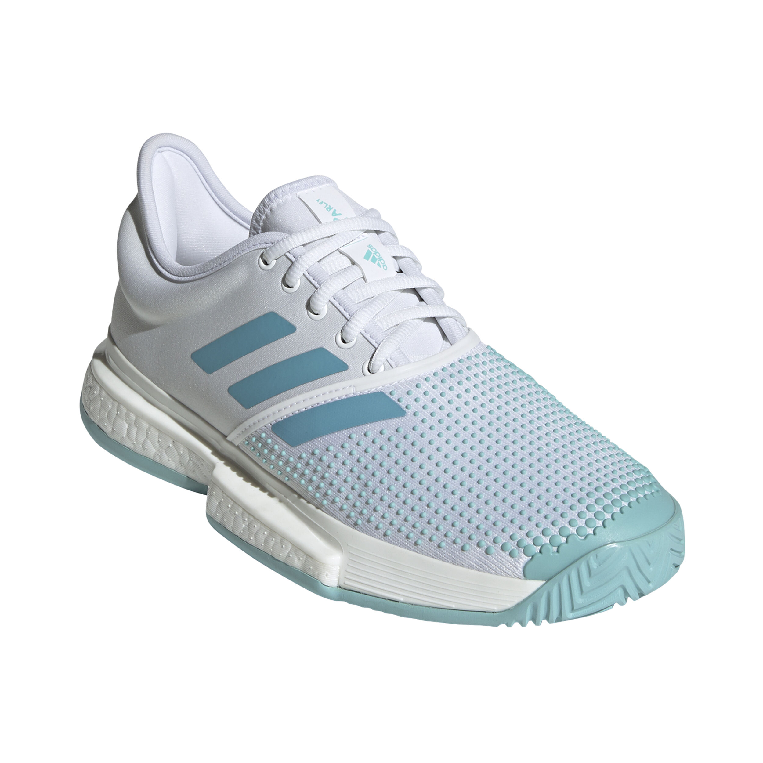 SoleCourt Boost X Parley Allcourtschuh Damen Creme Hellblau