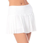 Lucky in Love Bekleidung Lucky in Love Pleated Smocked 14in Rock Damen-Wei&szlig;