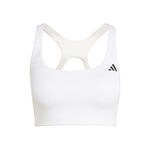 adidas Tennisbekleidung adidas Opt Mid Support Sport-BH Damen-wei&szlig;