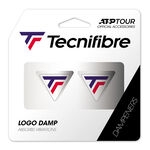 Tecnifibre Schlägerzubehör Tecnifibre Logo Damp Tricolore Dämpfer-Weiß,Blau