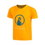 Quiet Please Tennisbekleidung Quiet Please Endlessly Trainings T-Shirt Jungen-Orange,Mehrfarbig