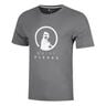 Trainings T-Shirt Herren - grau, wei&szlig;