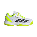 adidas Tennisschuhe adidas Courtflash Comfort Closure Allcourtschuh Kinder-Weiß,Neongelb