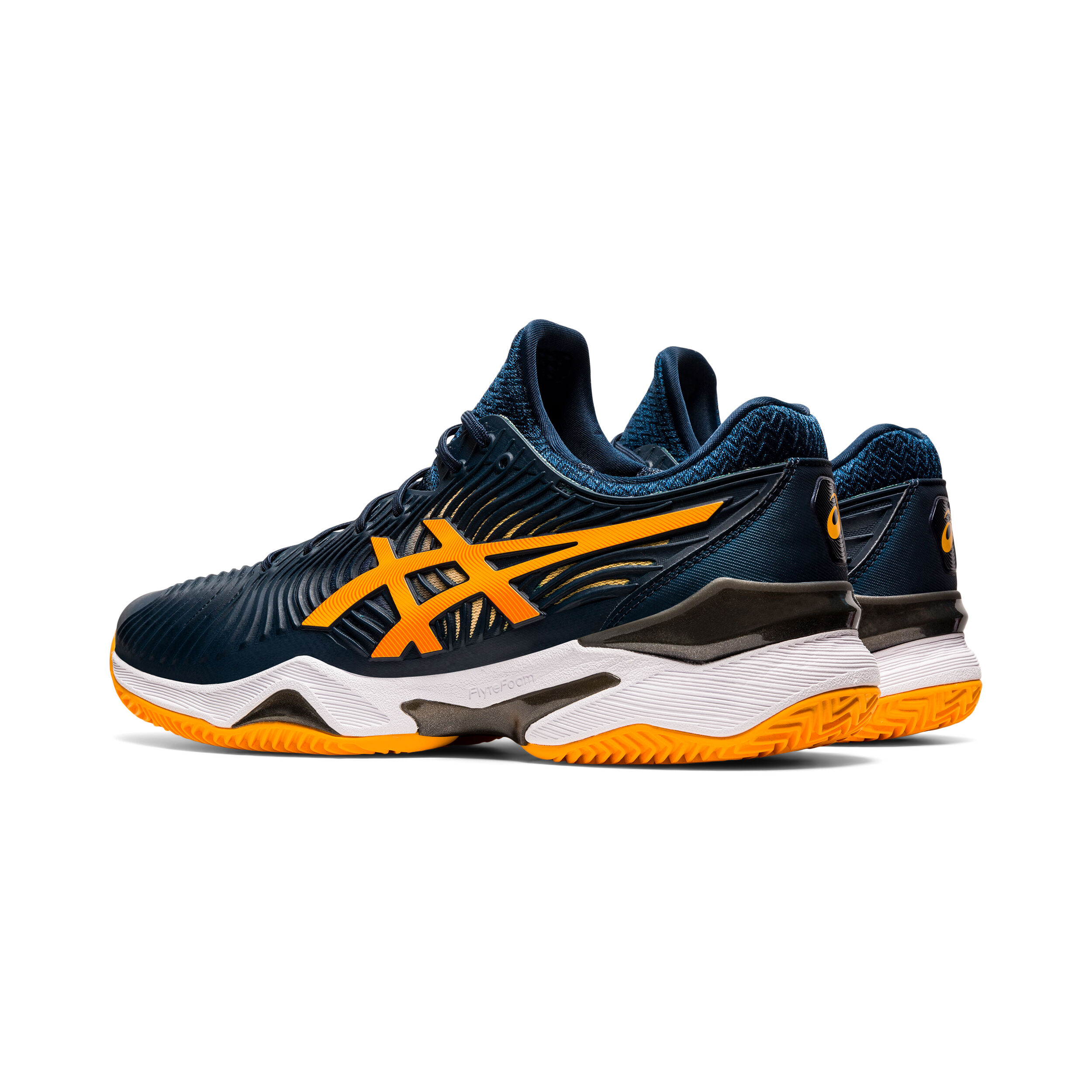 ASICS Court FF 2 Sandplatzschuh Herren Dunkelblau Orange online kaufen Tennis Point DE
