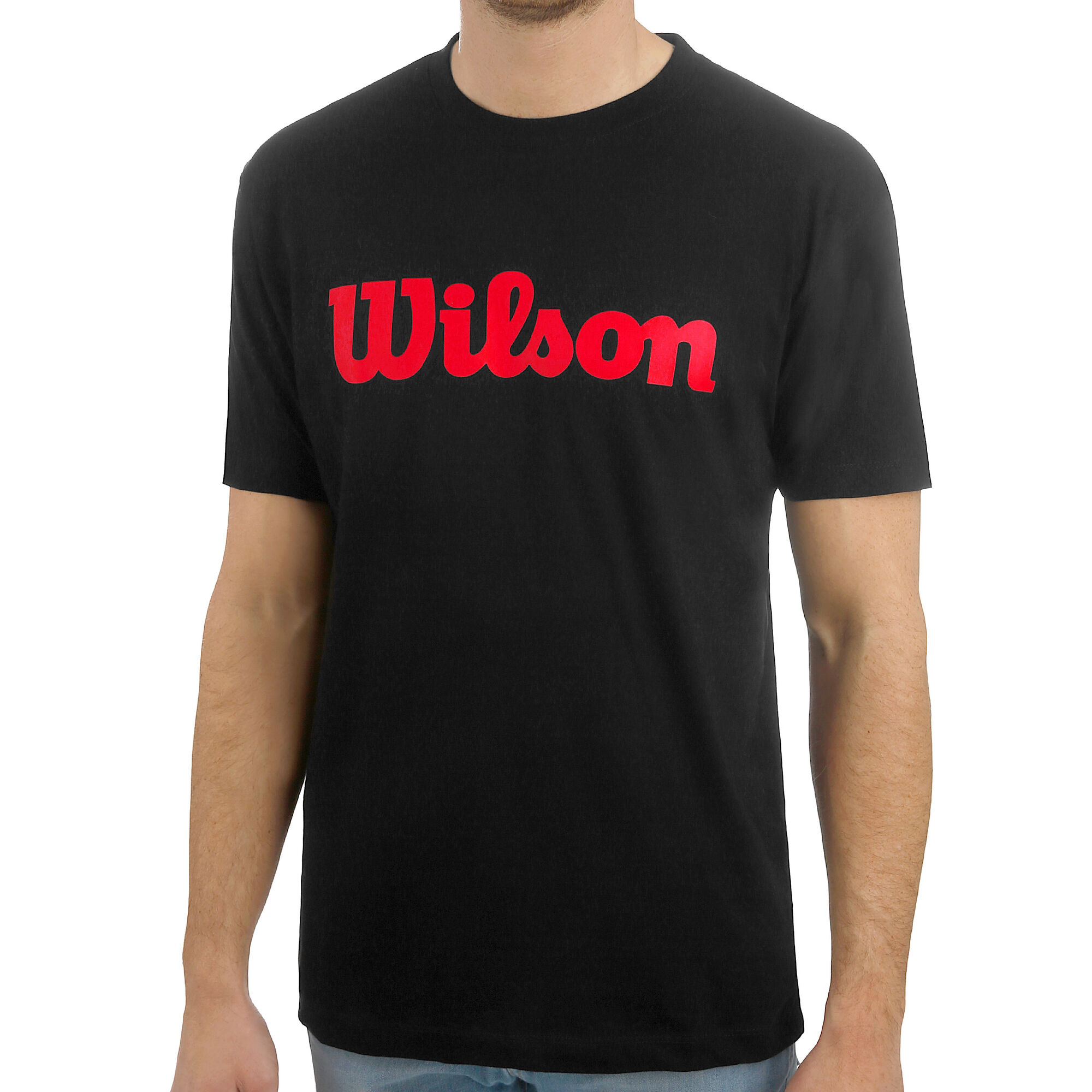 Wilson Script Cotton TShirt Herren Schwarz, Rot online kaufen Tennis Point DE