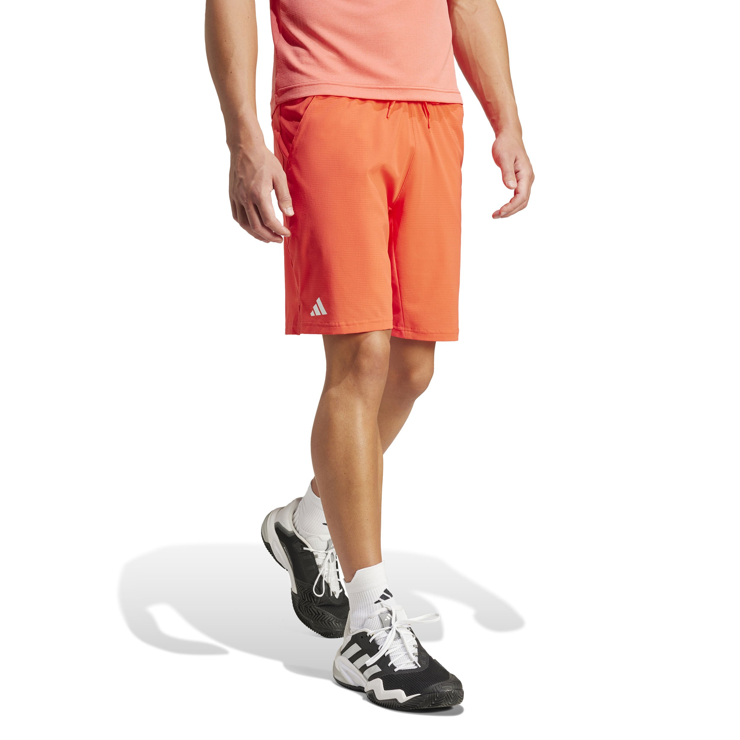 Adidas neon orange shorts top
